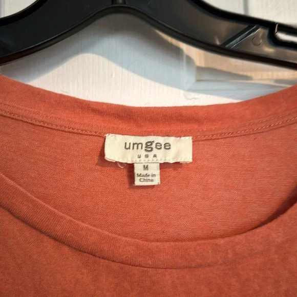 Umgee Orange Long Sleeve Top Medium - Picture 3 of 3